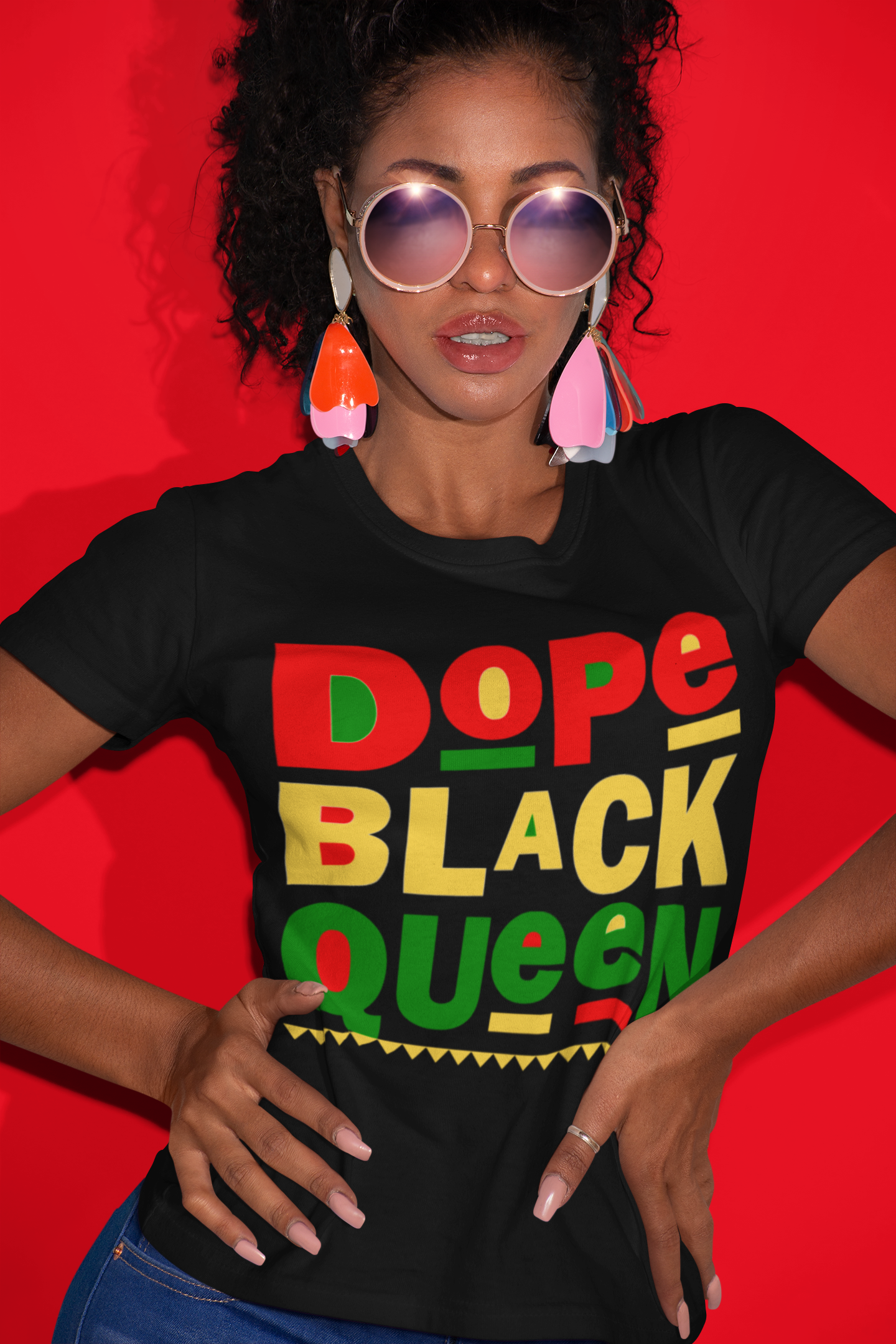 Dope Black Queen Fitted T-shirt